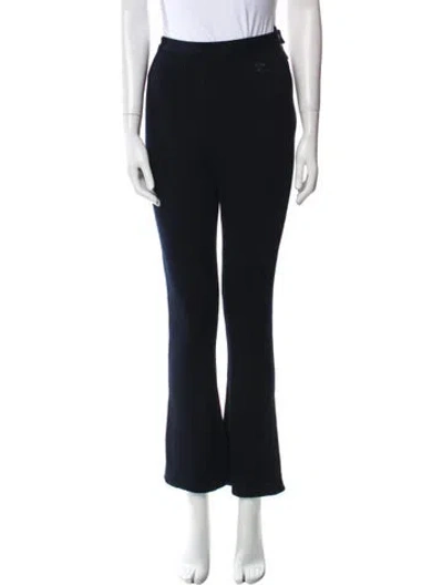 Pre-owned Courrèges Wide Leg Pants In Blue