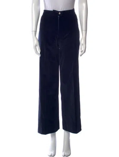 Pre-owned Courrèges Wide Leg Pants In Blue
