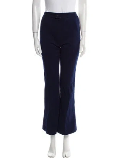 Pre-owned Courrèges Wide Leg Pants In Blue