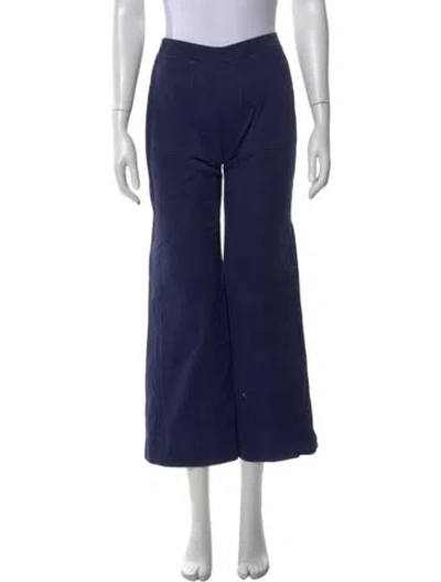 Pre-owned Courrèges Wide Leg Pants In Blue