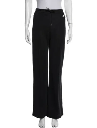 Pre-owned Courrèges Wide Leg Pants W/ Tags In Black