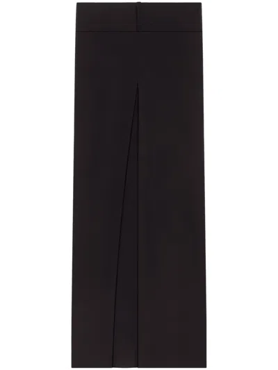 Courrèges Tailored Black Trousers With Unique Fringe Detail In Black