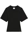Courrèges Wide-sleeves T-shirt In Black