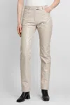 Courrèges Woman Beige Trousers In Beige