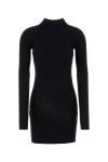 Courrèges Dress With Logo In Black