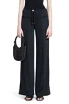 Courrèges Interlock Logo Jersey Track Pants In Black