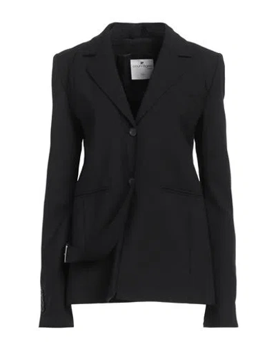 Courrèges Courreges Woman Blazer Black Size 8 Wool, Elastane