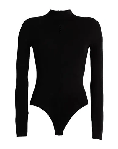 Courrèges Woman Bodysuit Black Size S Viscose, Elastane