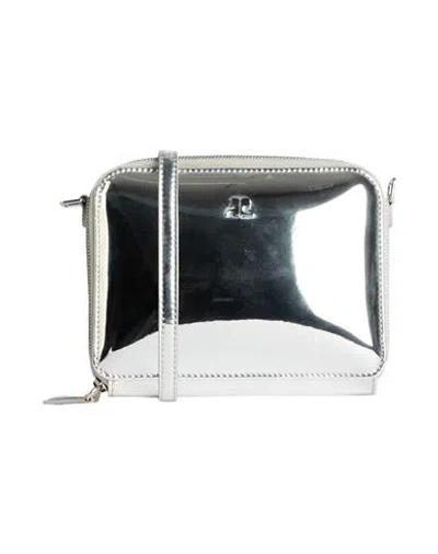 Courrèges Woman Cross-body Bag Silver Size - Polyurethane, Polyester, Brass