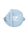 Courrèges Reedition Circle Leather Bag In Blue
