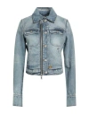 Courrèges Woman Denim Outerwear Blue Size 8 Cotton In Blue