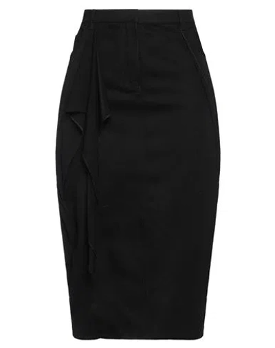 Courrèges Courreges Woman Denim Skirt Black Size 28 Cotton, Elastane