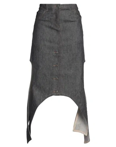 Courrèges Courreges Woman Denim Skirt Blue Size 27 Cotton, Elastane