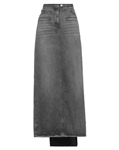 Courrèges Courreges Woman Denim Skirt Grey Size 4 Cotton