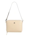 Courrèges Woman Handbag Beige Size - Calfskin In Sand