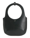 Courrèges Holy Structured Tote Shoulder Strap In Black