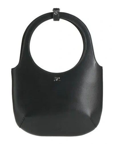 Courrèges Woman Handbag Black Size - Calfskin
