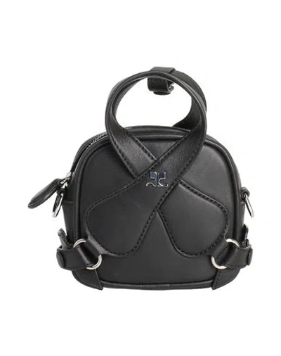 Courrèges Courreges Woman Handbag Black Size - Cowhide
