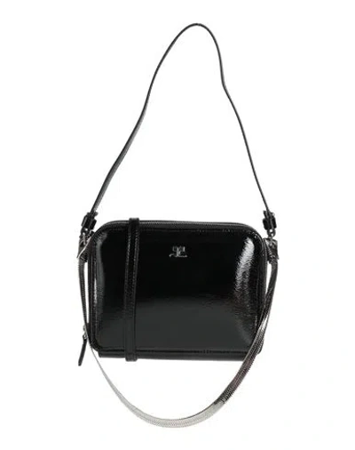 Courrèges Woman Handbag Black Size - Leather