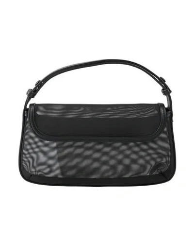 Courrèges Woman Handbag Black Size - Polyamide, Cow Leather