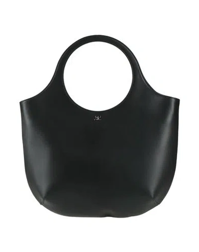 Courrèges Woman Handbag Black Size - Calfskin