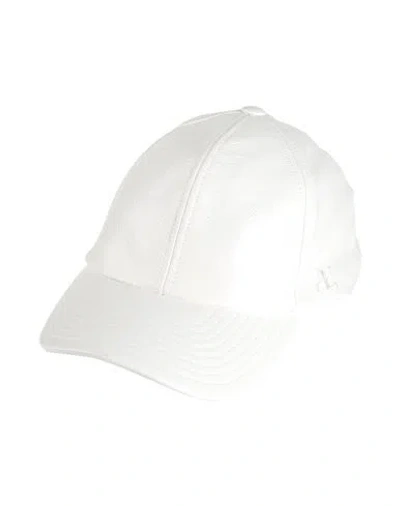 Courrèges Woman Hat White Size S Cotton, Polyurethane, Elastane In White
