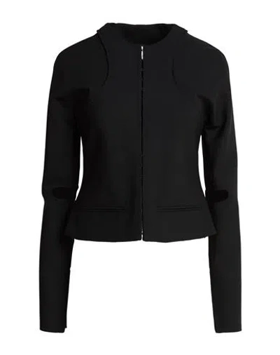 Courrèges Woman Jacket Black Size 6 Polyester, Wool, Elastane, Polyamide