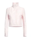 Courrèges Courreges Woman Jacket Light Pink Size 2 Cotton, Polyurethane, Elastane, Polyamide, Cupro
