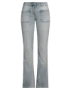 Courrèges Courreges Woman Jeans Blue Size 10 Cotton In Blue
