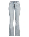 Courrèges Courreges Woman Jeans Blue Size 28 Cotton In Blue