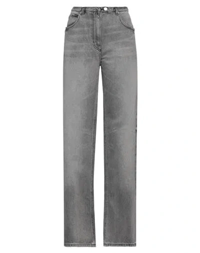 Courrèges Courreges Woman Jeans Grey Size 8 Cotton