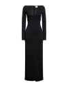 Courrèges Courreges Woman Maxi Dress Black Size M Viscose, Polyamide, Elastane In Black