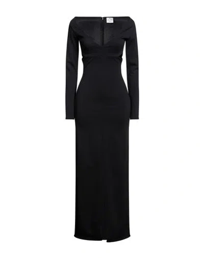 Courrèges Courreges Woman Maxi Dress Black Size M Viscose, Polyamide, Elastane