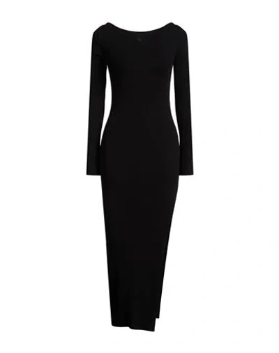 Courrèges Woman Maxi Dress Black Size M Viscose, Polyester
