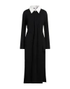 Courrèges Courreges Woman Midi Dress Black Size S Cotton, Polyamide In Black