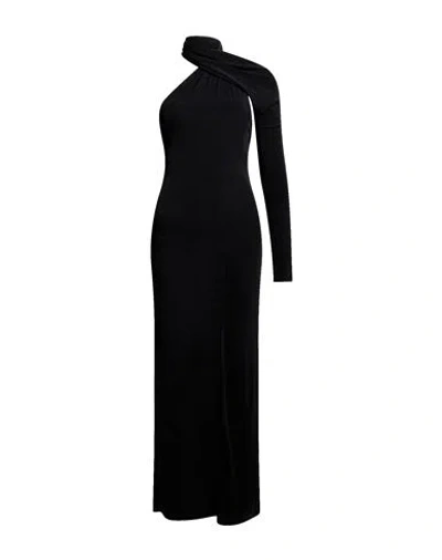 Courrèges Woman Maxi Dress Black Size S Viscose, Elastane