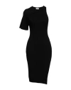 Courrèges Courreges Woman Midi Dress Black Size L Viscose, Polyester In Black