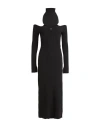 Courrèges Courreges Woman Midi Dress Black Size M Viscose, Polyester In Black
