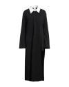 Courrèges Courreges Woman Midi Dress Black Size S Cotton, Polyamide In Black