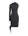 Courrèges Woman Midi Dress Gunmetal Size M Viscose, Elastane In Gray