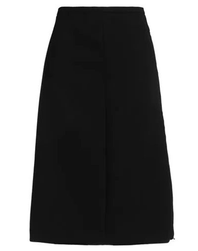 Courrèges Woman Midi Skirt Black Size 6 Polyester