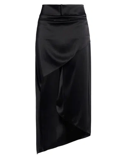 Courrèges Woman Midi Skirt Black Size 6 Triacetate, Polyester