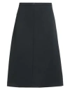 Courrèges Woman Midi Skirt Black Size 8 Polyester, Acetate In Black