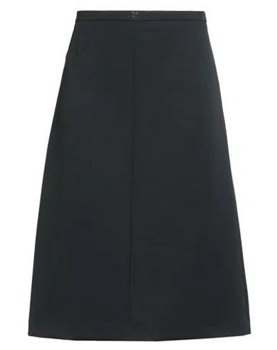 Courrèges Woman Midi Skirt Black Size 8 Polyester, Acetate