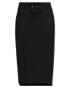 Courrèges Woman Midi Skirt Black Size L Polyester In Black