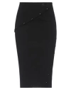 COURRÈGES COURREGES WOMAN MIDI SKIRT BLACK SIZE M VISCOSE, POLYESTER