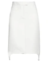 Courrèges Courreges Woman Midi Skirt White Size 10 Polyester, Acetate In White