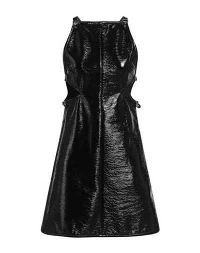 Courrèges Courreges Woman Mini Dress Black Size 6 Cotton, Polyurethane, Elastane
