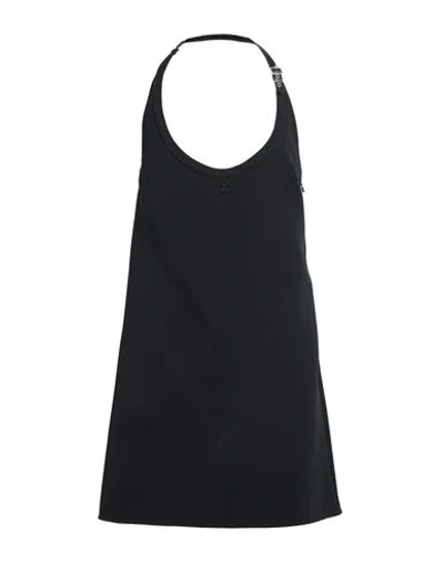 Courrèges Courreges Woman Mini Dress Black Size 4 Polyester, Acetate
