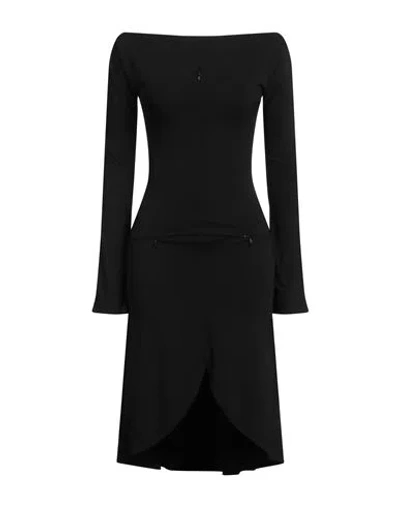 Courrèges Courreges Woman Mini Dress Black Size 4 Viscose, Elastane